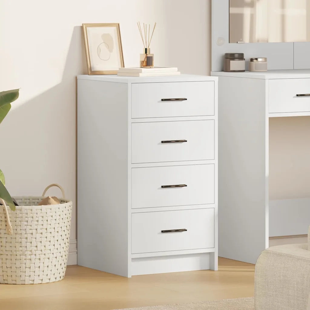 Credenza con cassetto Bianco 40 x 41 x 75 cm Legno multistrato 865055