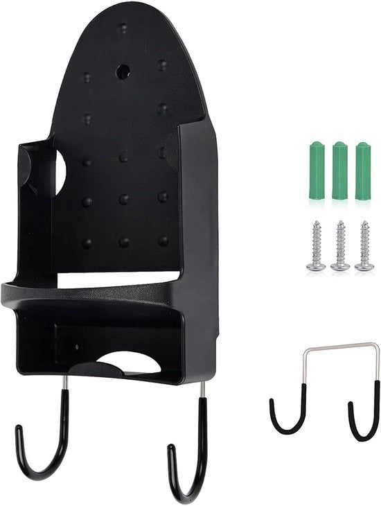 Opbergrek - Strumento di appoggio per pettine con Opberghaak - Sostegno per strumenti da parete - Nero