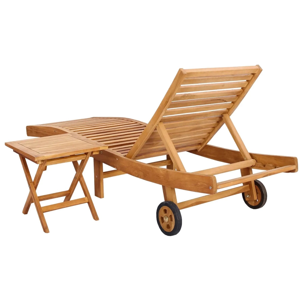 2 pz Lettino Prendisole | Sdraio da giardino | Lettino da sole Marrone Legno di teak solido