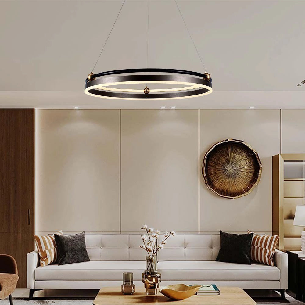 Lampada a sospensione LED Ring 3000K bronzo V-TAC VT-7579