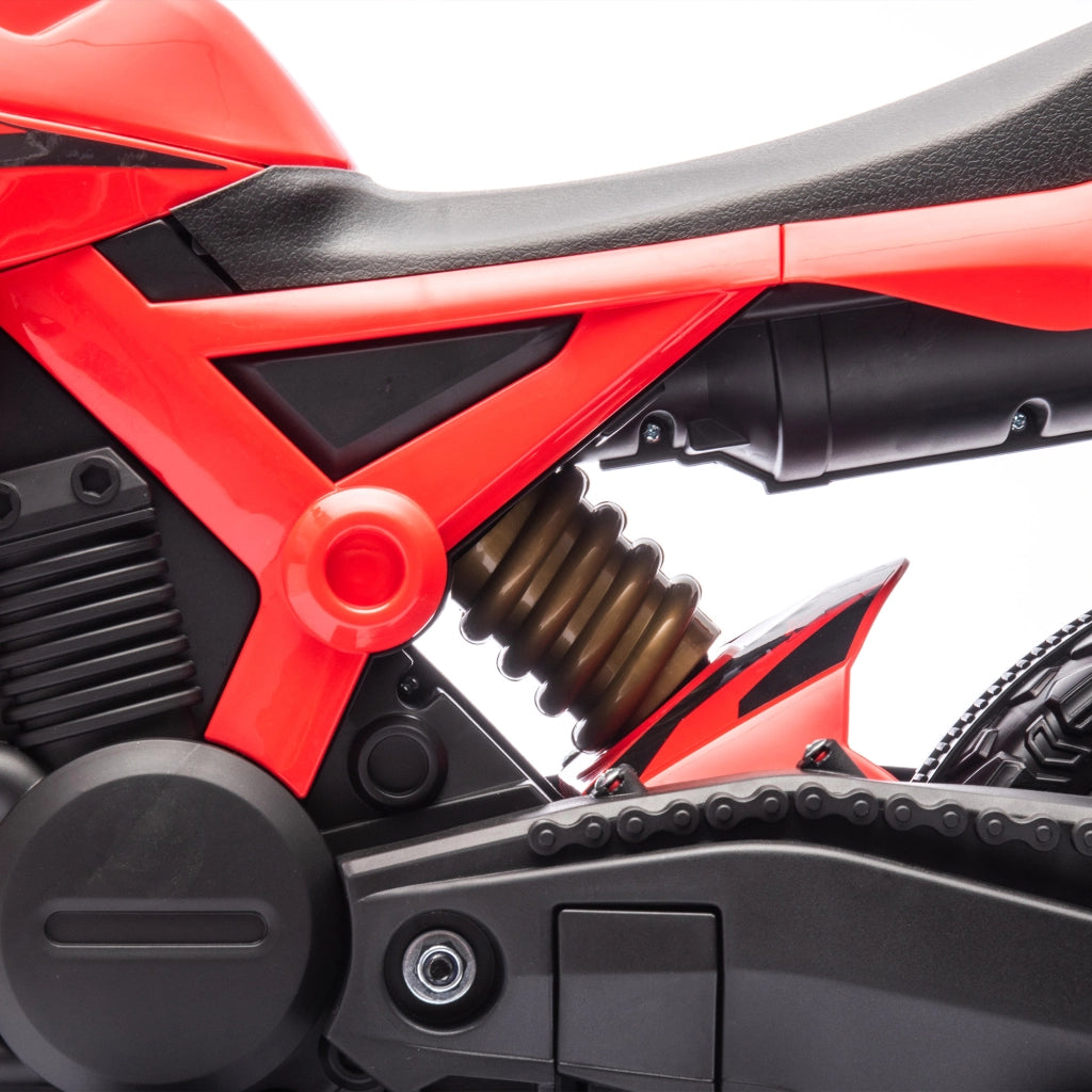 Moto elettrica per bambini 3-8 anni ¨C Minimal ¨C rosso