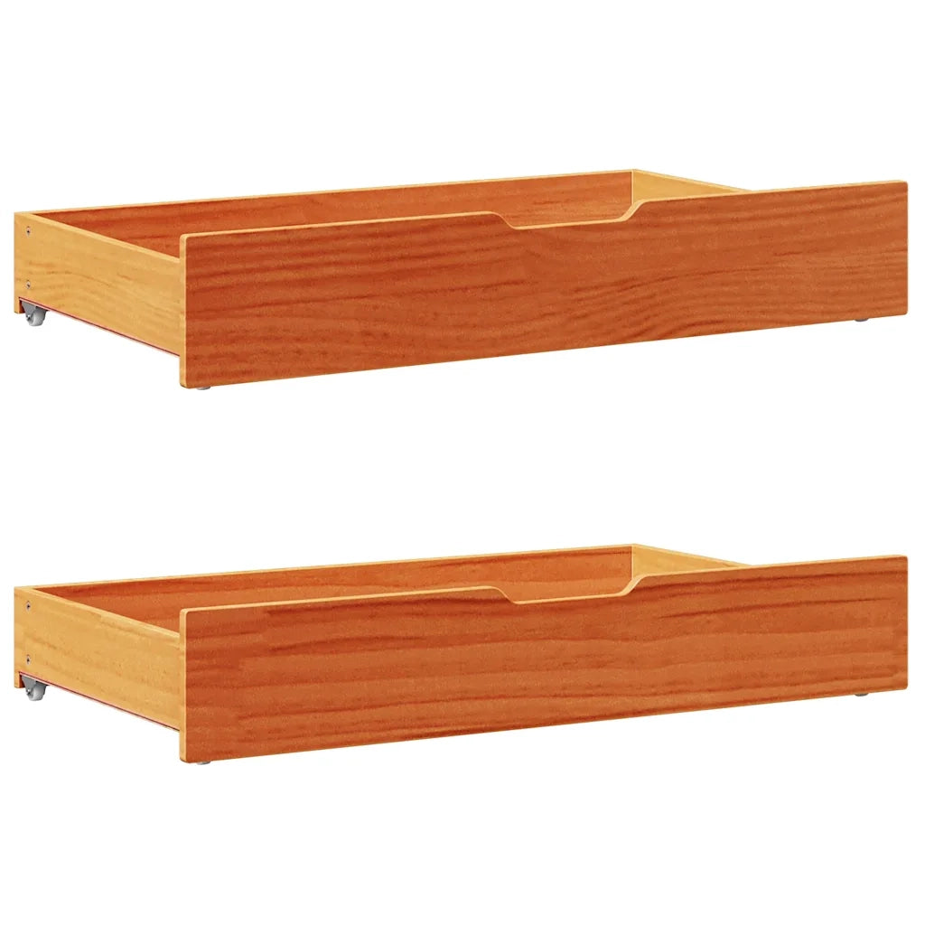 Letto senza Materasso-Struttura Letto Marrone Cera 150x200 cm in Legno di Pino 190329