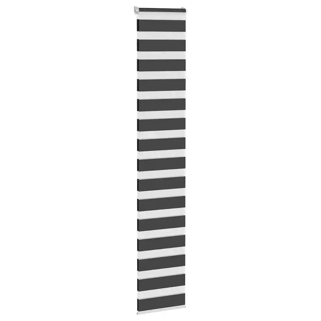 Tenda a rullo | Tenda avvolgibile Zebra Nero Larghezza Tessuto 35,9 cm Poliestere