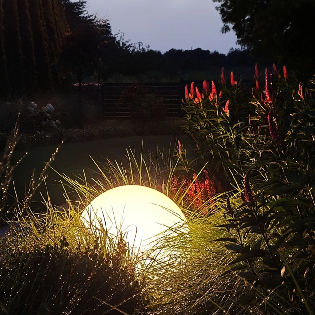 Lampada da giardino sfera bianca 60 cm Eko-Light EKO0459