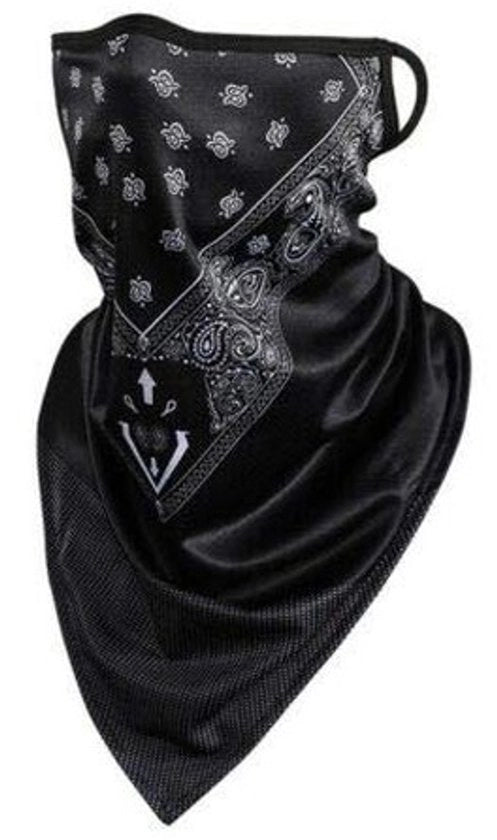 Maschera facciale Bandana - Copertura facciale riutilizzabile lavabile con orecchie
