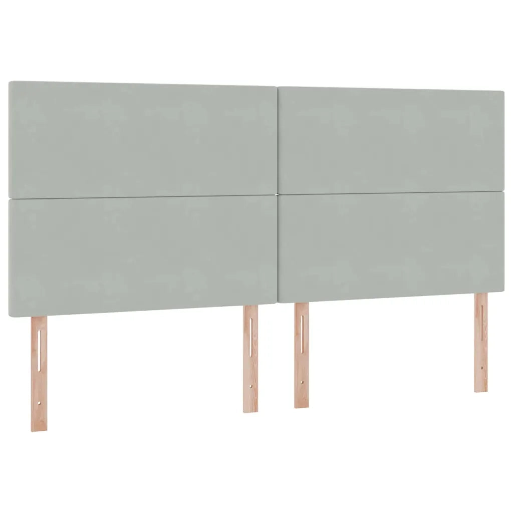 Letto con contenitore e materasso Grigio chiaro 200 x 200 cm 3371991