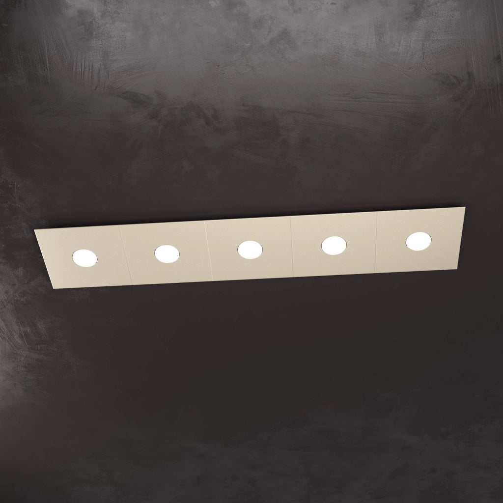 ECCENTRIC APPLIQUE-PLAFONIERA 5 LUCI SABBIA 1156-5L-SA