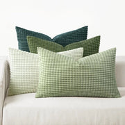 Hoezze Decorative in Polyester 50x30cm 4 pezzi Verde Foresta