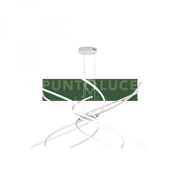 TORNADO SOSPENSIONE D.100 CM. BIANCO LUCE CALDA 3000K 1163-S100 C-BI