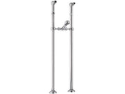 Coppie colonne vasca in ottone cromato