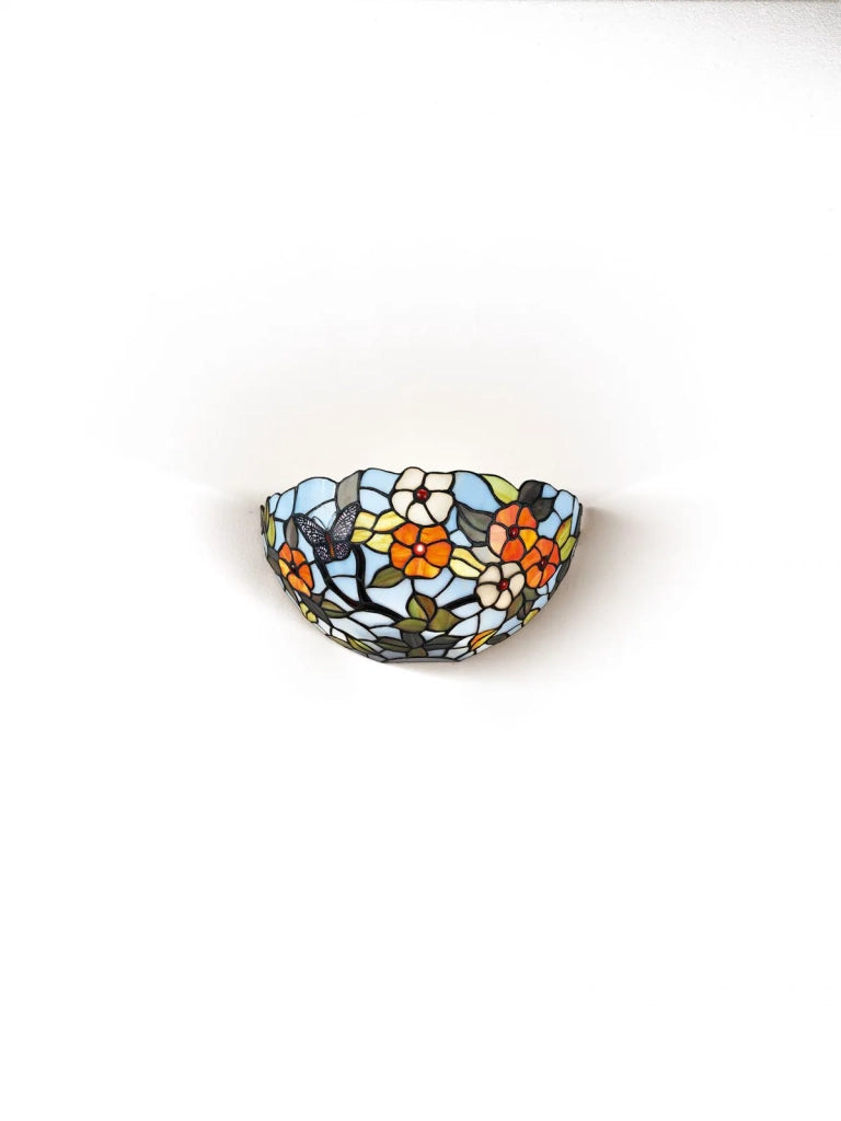 APPLIQUE TIFFANY L.30xH.17xP.15 CM 1 LUCE ATTACCO E27 BUTTERFLY
