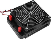 Raffreddatore CPU in alluminio da 120 mm - raffreddatore a tubi 10 in radiatore con ventilatore - nero.