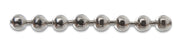 CATENA A PERLINE OTTONE NICHELATO D 4,0 MM- 25,0 ml