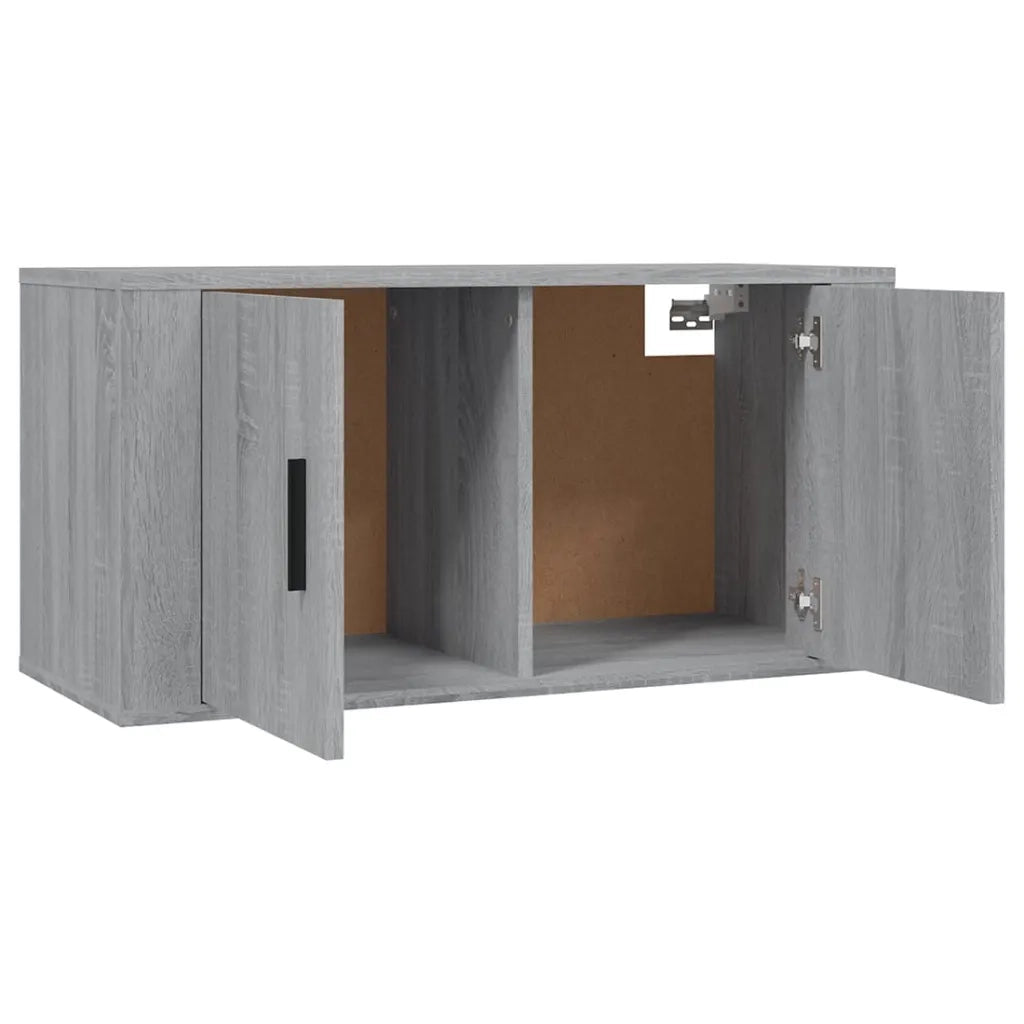 Mobili Porta TV a Parete 3 pz | Armadietto TV | Mobile Porta TV Grigio Sonoma 80x34,5x40 cm