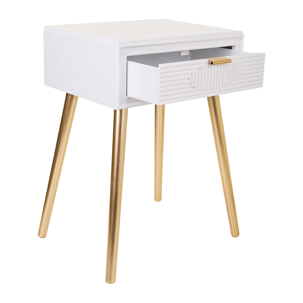 Tavolo in legno bianco 47x39x67h