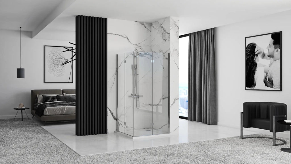 Cabina Doccia Pieghevole Rea Fold N2 Modulare 90x90