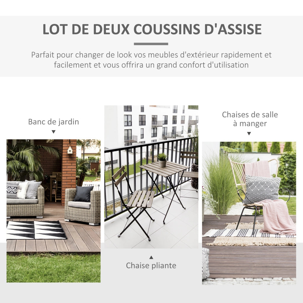 Cuscini per Poltrona da Giardino ¨C Minimal ¨C Grigio Chiaro 5 cm Poliestere