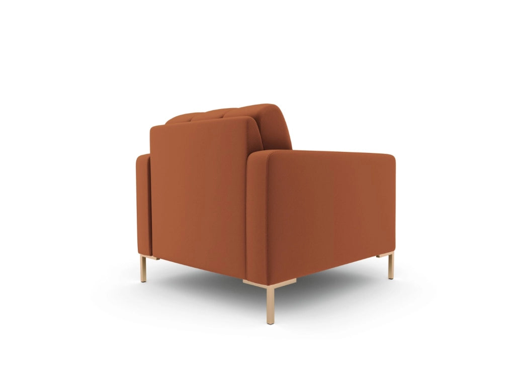 Cosmopolitan Design - Poltrona "Bali" in tessuto strutturato mattone 