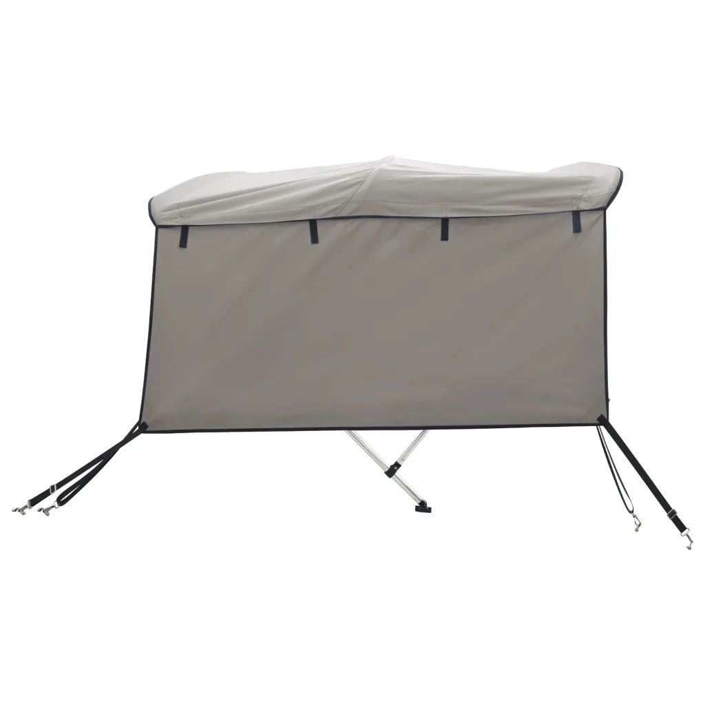 Bimini di Prua con Pareti Laterali 3 Archi 183x(137-152)x137cm