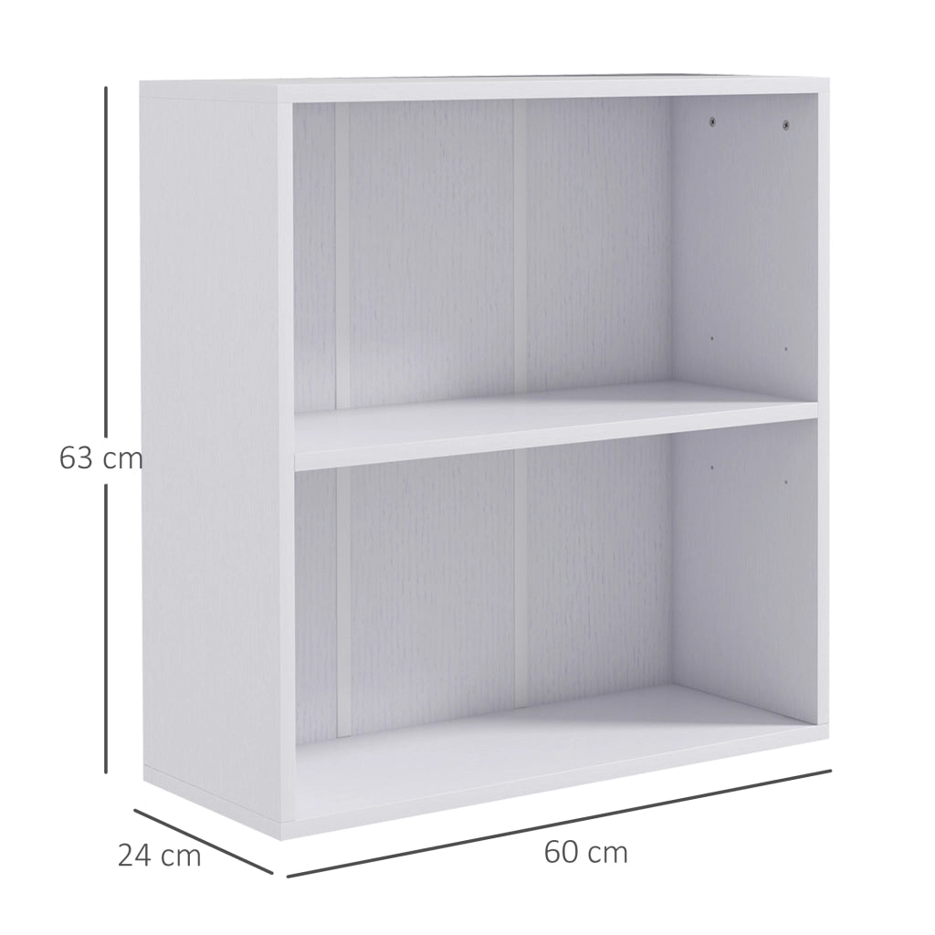 Libreria scaffale mobile con ripiani regolabili ¨C Minimal ¨C bianco 60x24x63