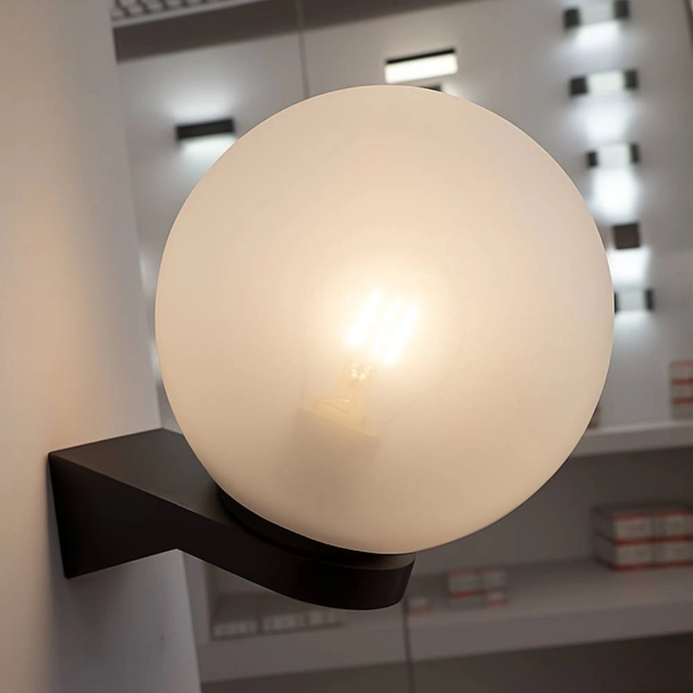 Globo acrilux sfera opale per lampioni montaggio a palo *** diametro 300 millimetri, confezione 1