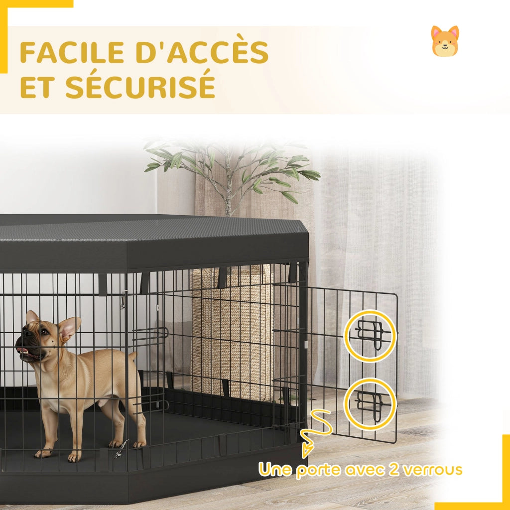 Recinto per Cani ¨C Minimal ¨C 61x61 cm Nero