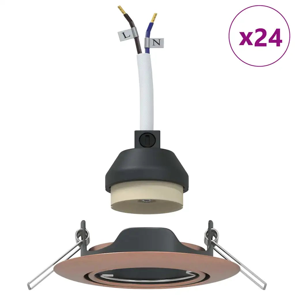 Spotlight 24 pz Rame 9 x 9 x 2.5 cm Metallo CFW8170944