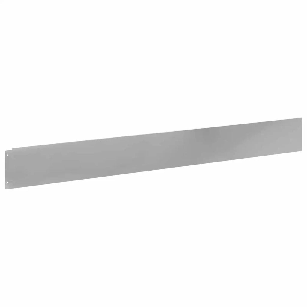 Bordura per Prato 30 pcs 100 x 12 cm Acciaio Argento 8008806