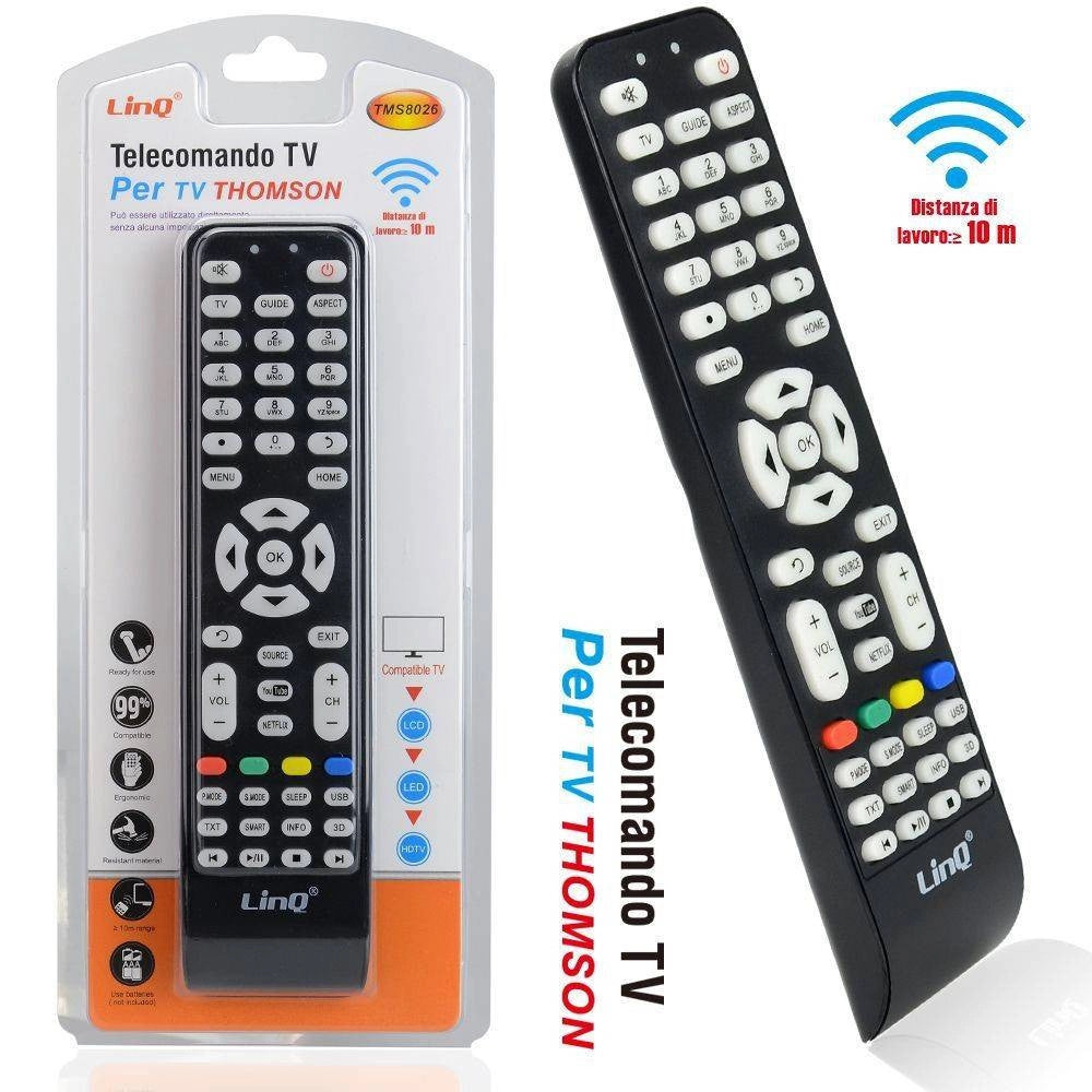 Trade Shop - Telecomando Universale Tv Thomson Universal Remote Control Sostitutivo Tms8026 -