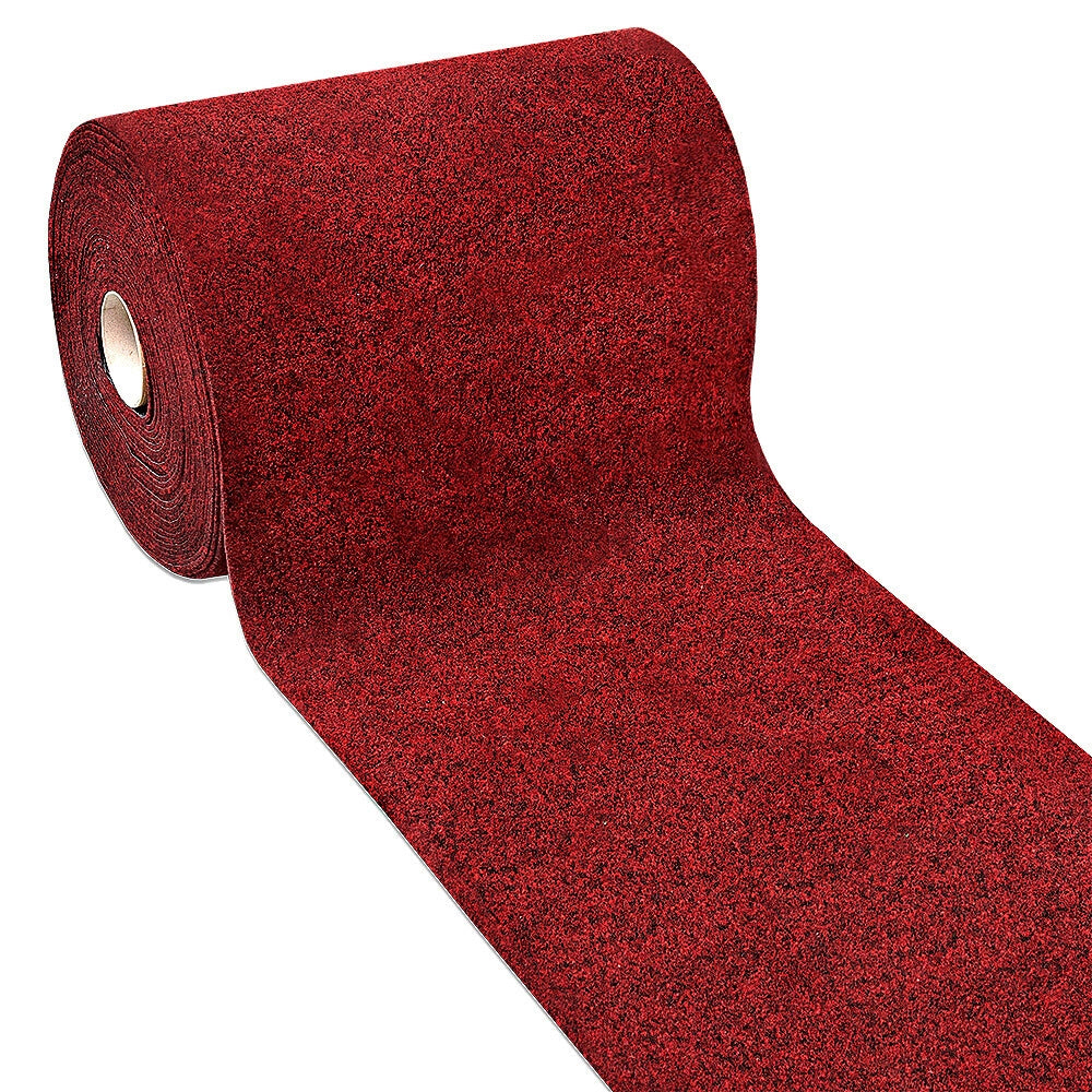 Passatoia Ingresso Moquette Asciugapassi Tinta Unita Corridoio Marciapiede 100x240 Cm Bordeaux