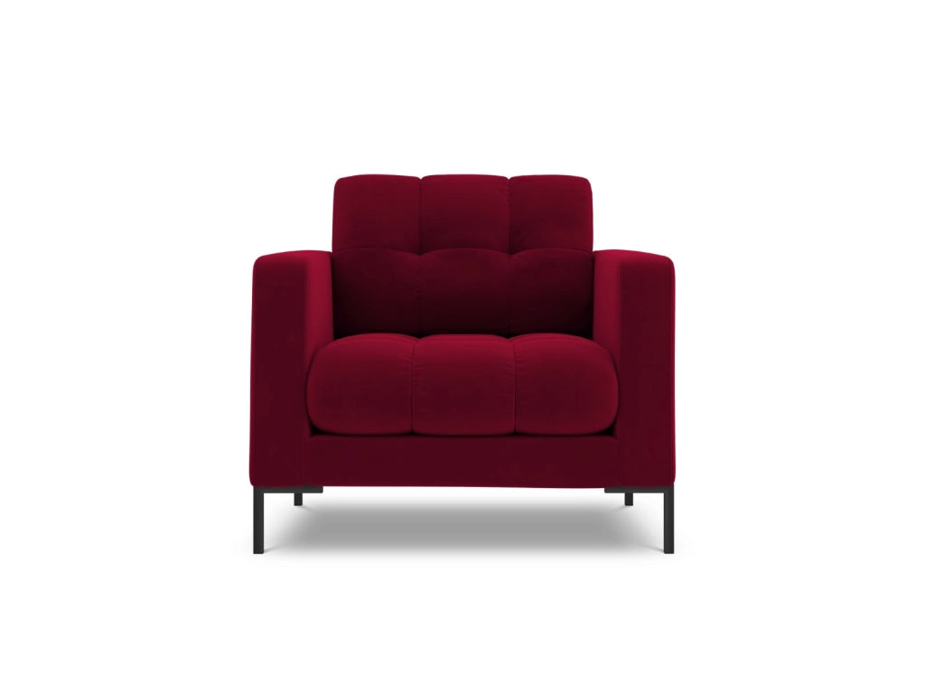 Cosmopolitan Design - Poltrona "Bali" in velluto rosso 