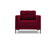 Cosmopolitan Design - Poltrona "Bali" in velluto rosso 