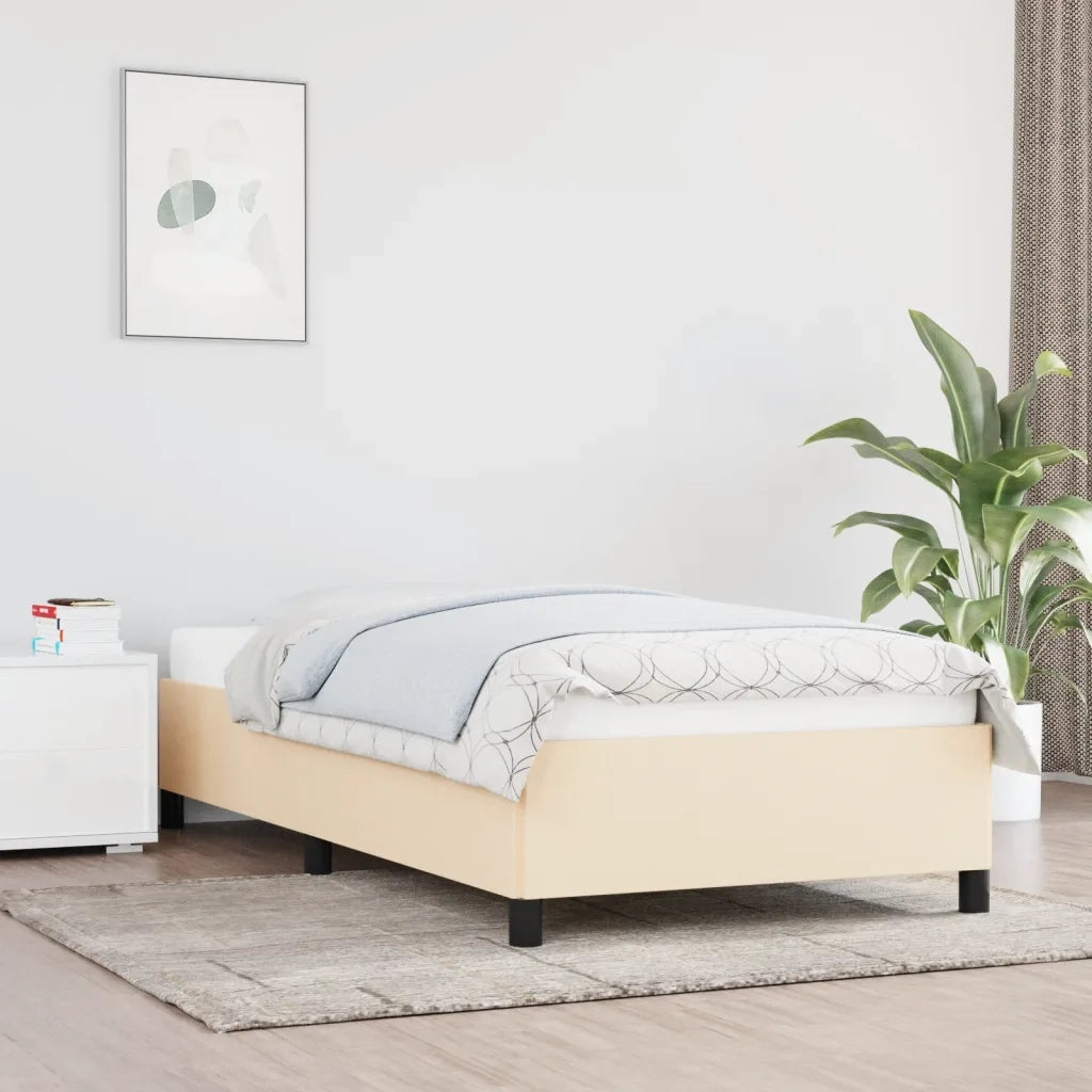 Giroletto senza Materasso Crema 90x190 cm in Tessuto 347031