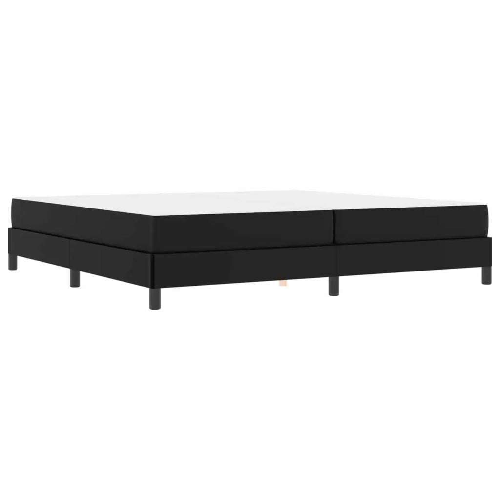 Struttura del letto con materasso Nero 200 x 200 cm Tessuto