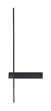 Applique SABRE nera industriale LED 6W 61cm Maxlight