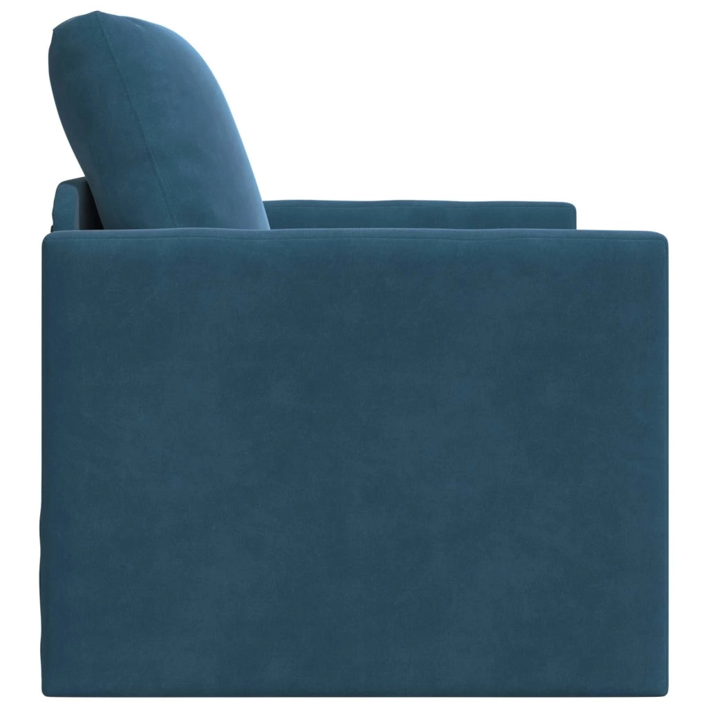 Divano letto Blu 74 x 77 x 81 cm Velluto 4106617
