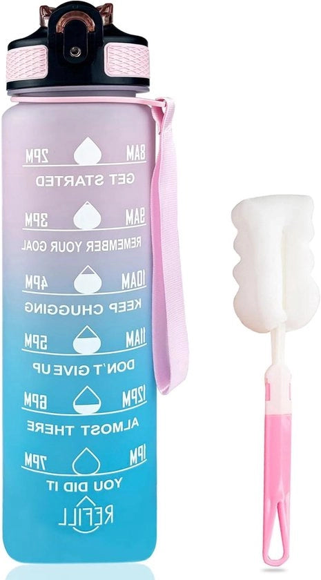 Ottimale Bicchierino Sport per Acqua con Materiale BPA-Resistente - 1 Litro