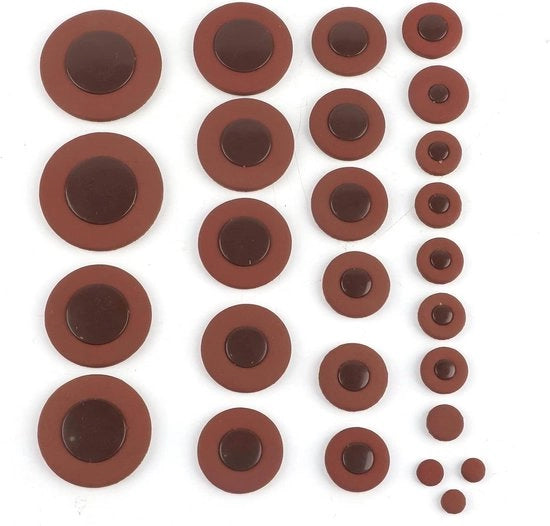 Set di Supporti per Alto Saxofono da 26 Pads in Pelle
