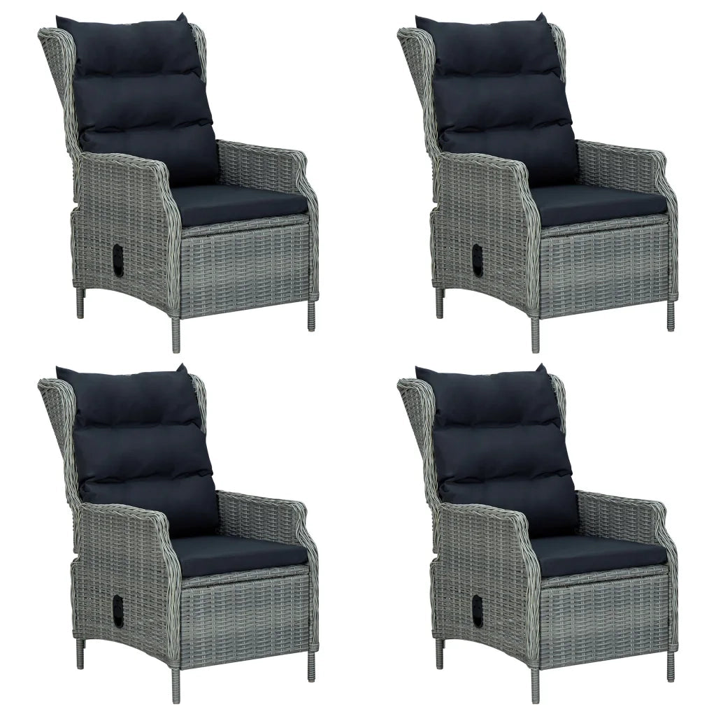 Set Mobili da Pranzo per Giardino 5 pz Grigio Chiaro 3067839