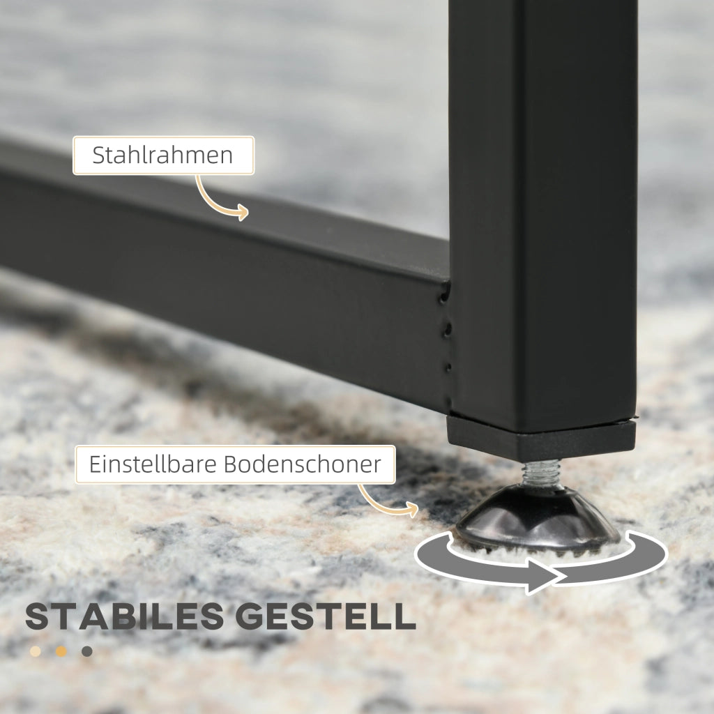 Tavolino da caff¨¨ ¨C Minimal ¨C Nero + Trasparente