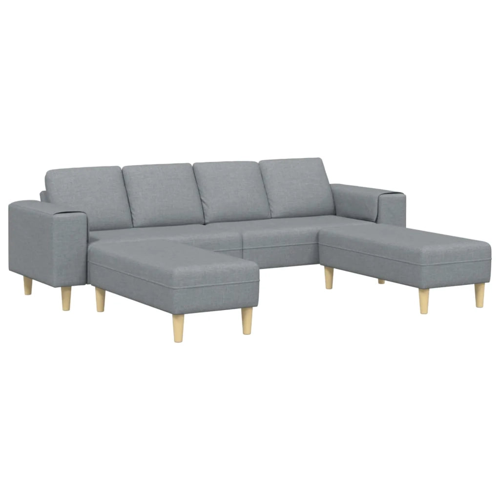 Divano per Soggiorno 3 pcs Grigio chiaro Poliestere 3335112
