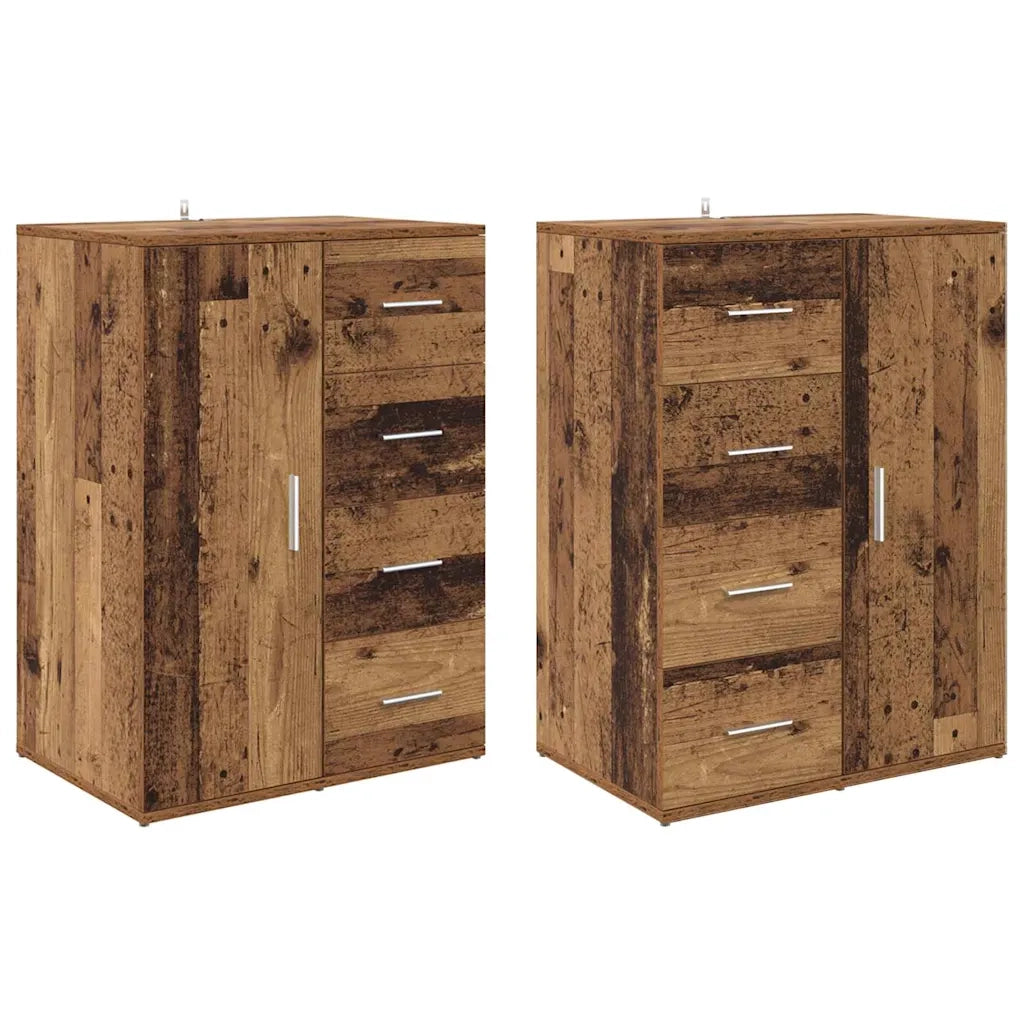 Sideboards Corona 2 pcs Legno vecchio 59 x 39 x 80 cm 3402806