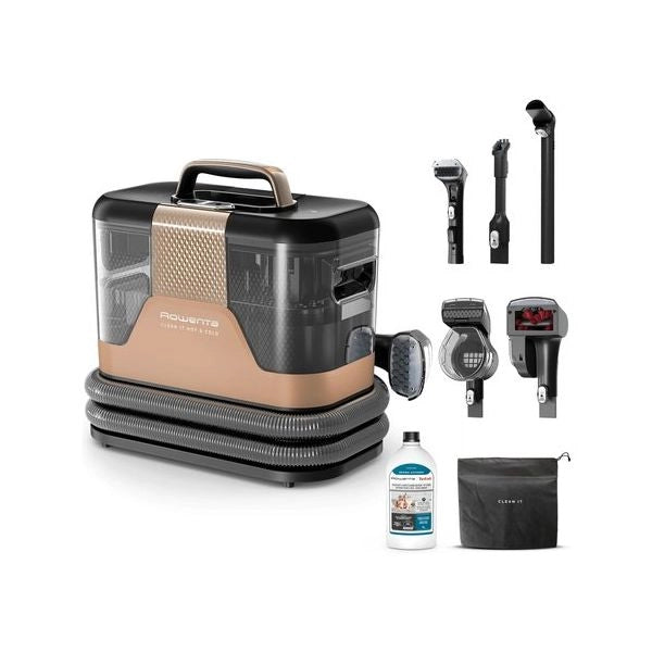 Lava tessuti rowenta in7021f0 clean it hot & cold bronze e black