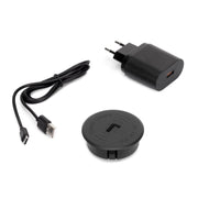 Caricabatterie wireless nascosto Airtop 2, D.60mm, 5V DC 2A (Qi-10W), Tecnoplastica, Nero