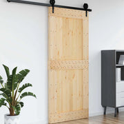 Porta NARVIK Naturale 100 x 210 cm Legno di pino solido 42047093