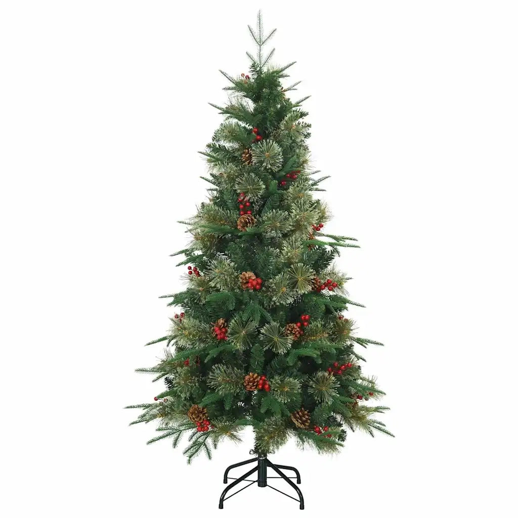 Albero di Natale Artificiale con Rami Pieghevoli Verde 150 cm 42019302