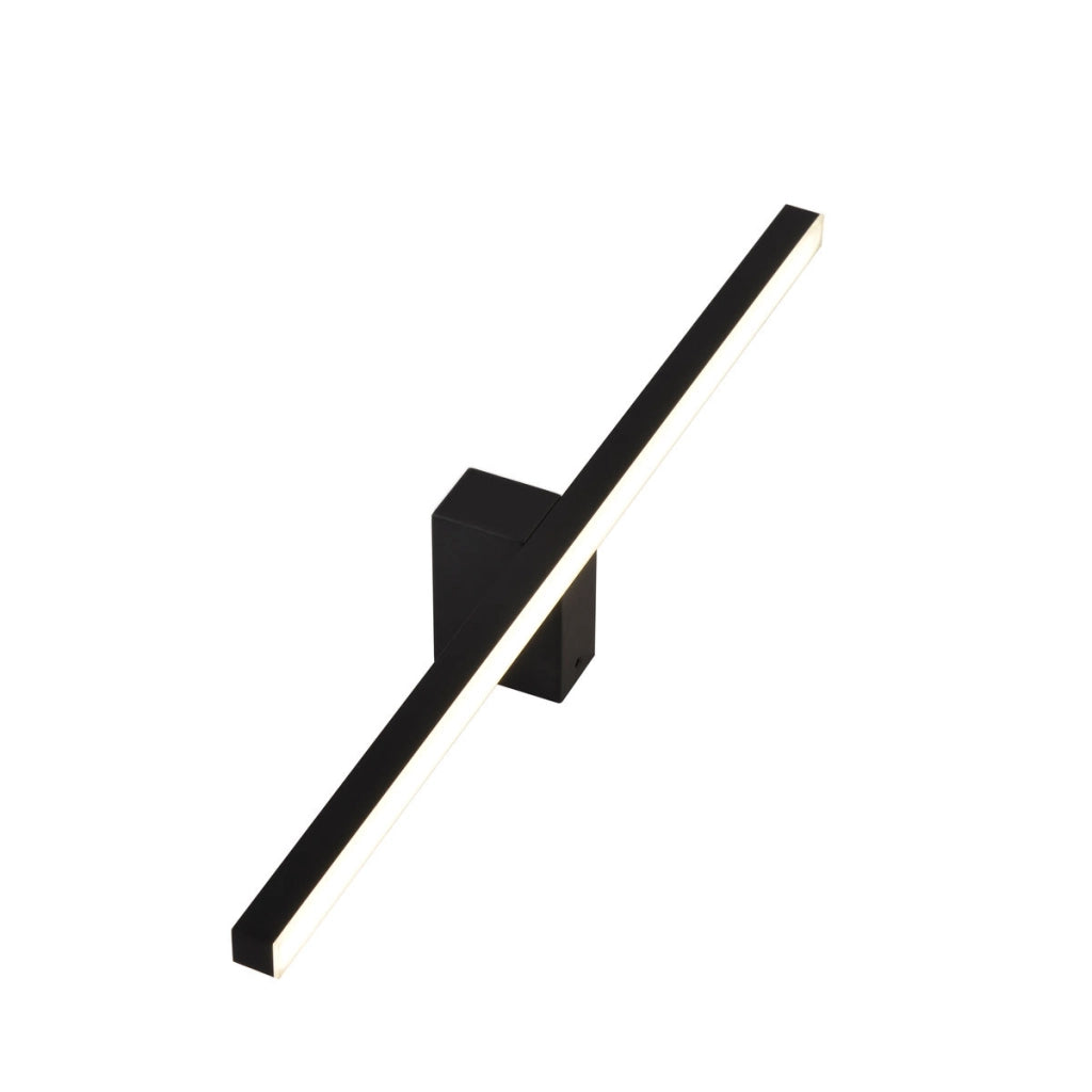 Applique bagno Nevada L LED 20W nera IP44 Light Prestige