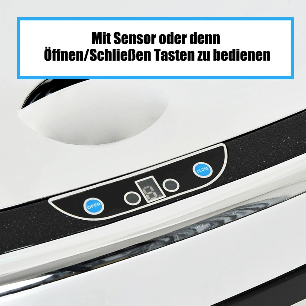 Cestino Automatico 68L ¨C zephmum ¨C Acciaio Inox Argento