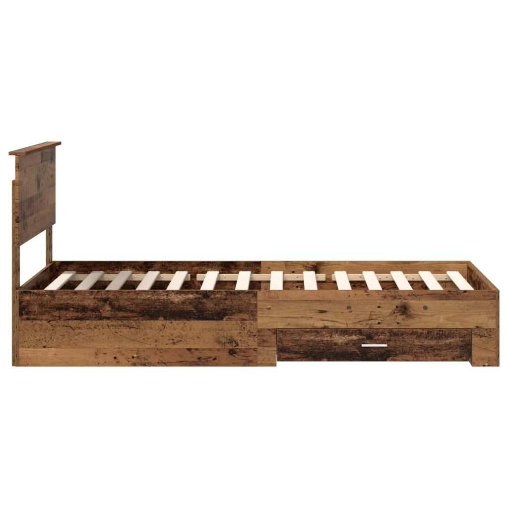 Struttura del letto-Giroletto Legno vecchio 90 x 190 cm Legno multistrato 427859