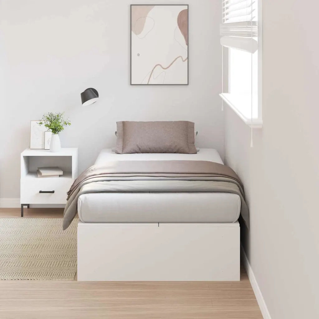 Struttura letto con contenitore Bianco 90 x 200 cm 3335341
